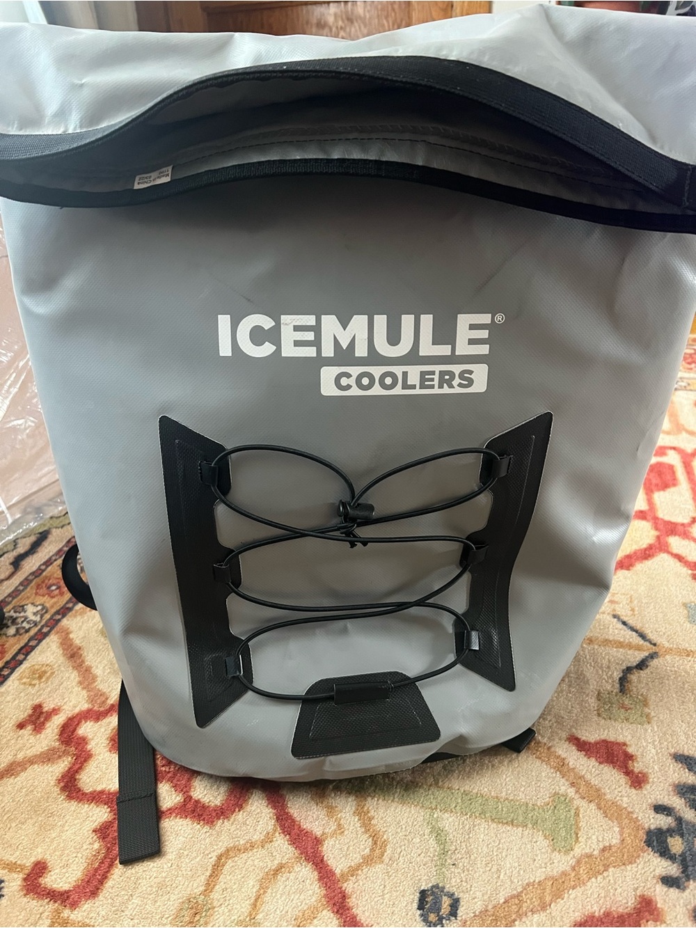 Gray Soft-Sided Cooler Backpack 23L